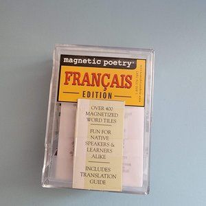 Magnetic poetry French words